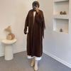 2025 Cross-border European and American Long Sweaters, Cardigans and Jackets, Lazy In Autumn and Winter, Thin and Loose Thickened Knitted Coats