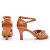 Women's Latin Dance Shoes Satin Dancing Shoes Salsa Party Ballroom Dancing Shoes High Heeled 7cm