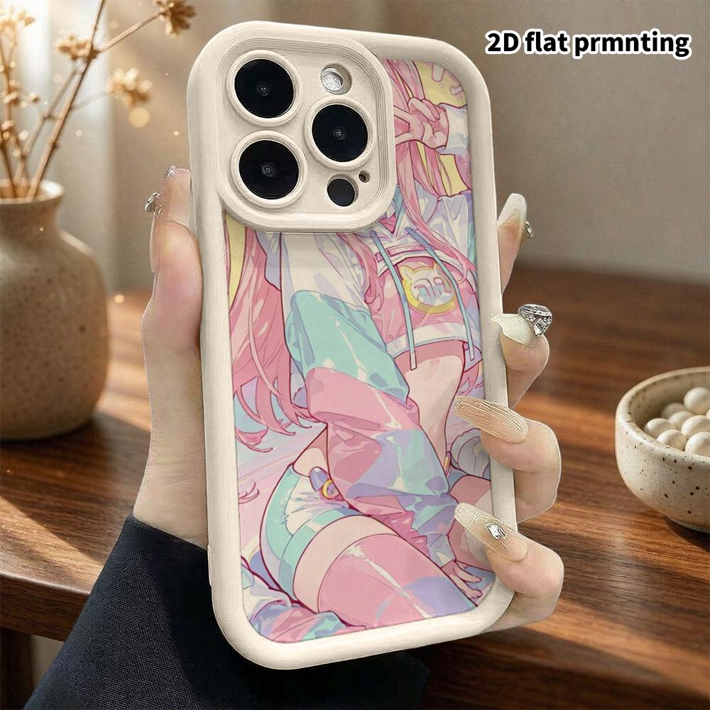 Phone case: 2D flat, suitable for iPhone 18, 17, 16, 15, 14, 13 Pro protective cases, energetic and lively, perfect Christmas and Halloween holiday gi
