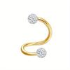 Drperfect Stainless Steel 16G Cartilage Earrings Studs Tragus Couch Helix Piercing Jewelry Flower Leaf Cartilage Helix Earrings