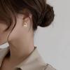 Classic Cross Zircon Diamond Stud Earrings Fashionable and Exquisite Light Luxury Earrings High-end Lady Style Earrings