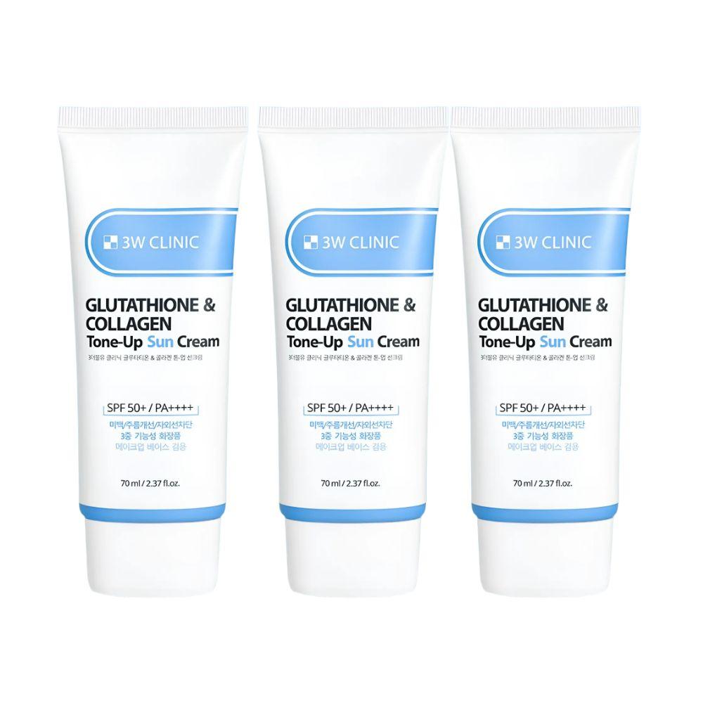 3W CLINIC Glutathione and Collagen Tone Up Sunscreen SPF50+ PA+++ 70ml