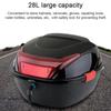 Aumotop 28L Motorcycle Tail Box Rear Trunk Large Capacity Motorbike Luggage Storage Case Waterproof