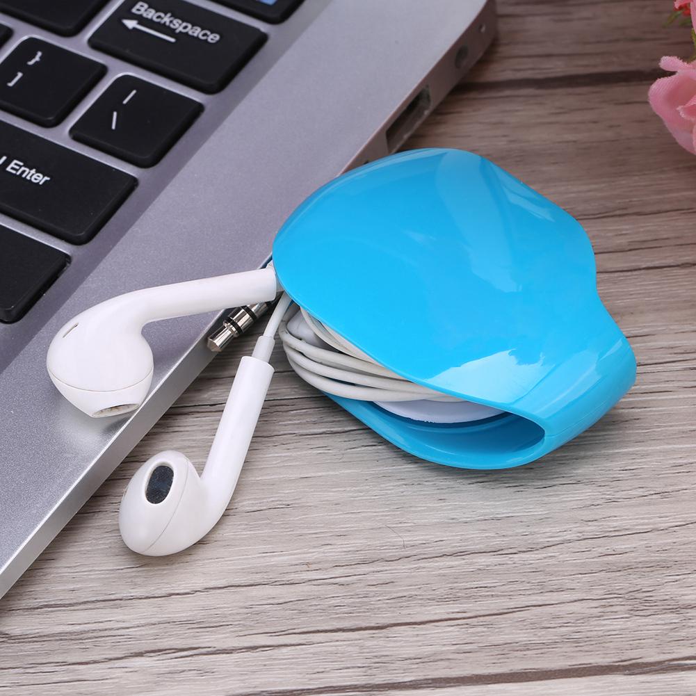 

Автоматический органайзер для кабеля и проводов, моталка для проводов наушников, черный синий