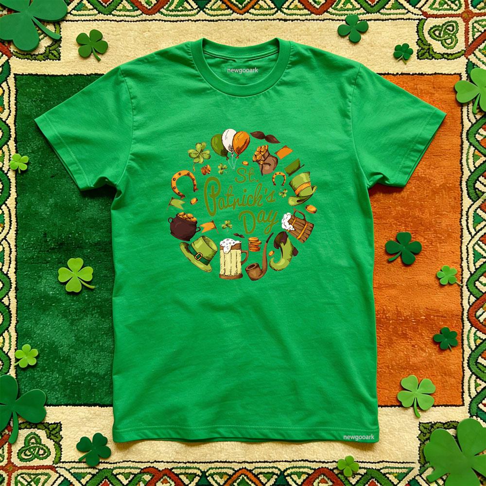 St Patricks Day Irish Festivals TShirt Women Unisex Casual Cotton Graphic T Shirts Oneck Shirt Unisex Adult Shortsleev