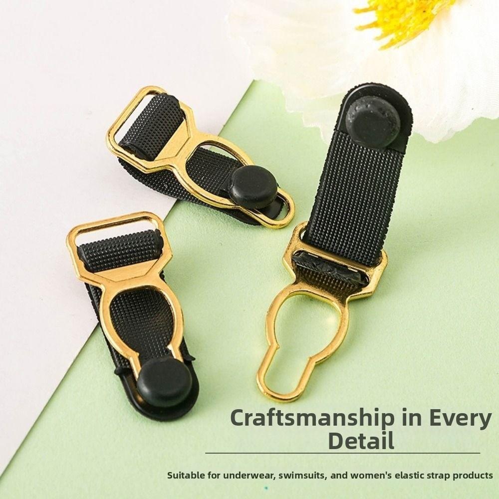 10pcs Black Corset Leg Garter Belt Clip 10/12mm Suspender Clips New Hosiery Stocking Grips