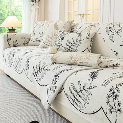 Cuscino Universale per Divano Quattro Stagioni Moderno Semplice Divano in Pelle Cuscino Antiscivolo Copertura Divano Antigraffio Asciugamano Copertura