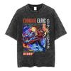 Magliette Lavate Anime Fullmetal Alchemist Edward Elric Alphonse Elric T-Shirt Uomo Donna Moda Casual Magliette Oversize Top