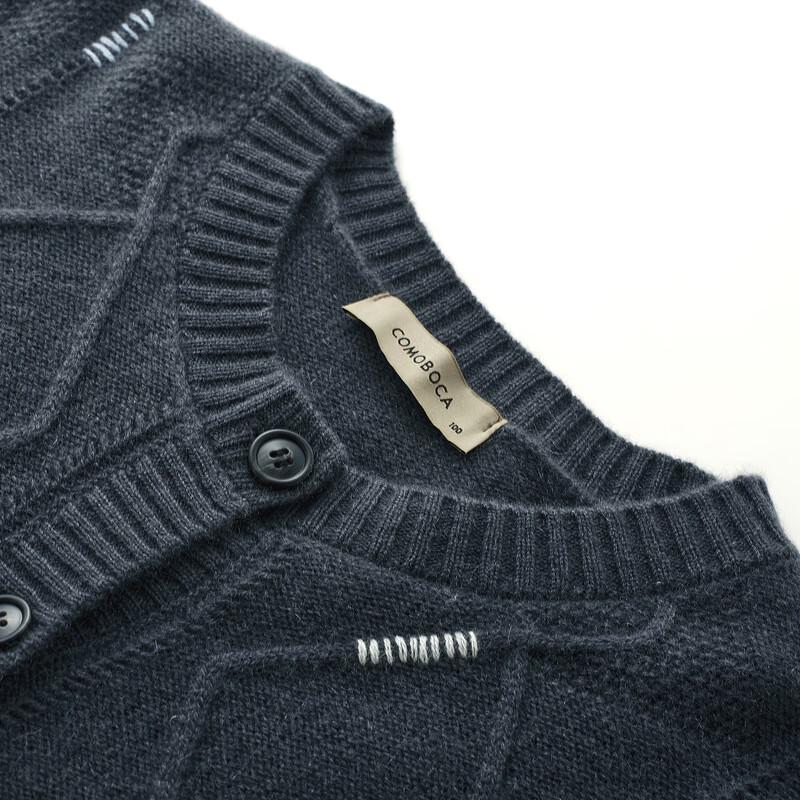 Commombocca Women's Embroidered Thickened Cashmere Cardigan