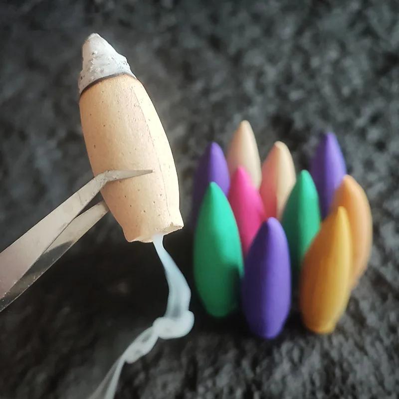 10pcs 30 Minutes Plus Natural Backflow Tower Incense Cones Lavender Jasmine Cone Incense Living Room Purified Air Home Fragrance