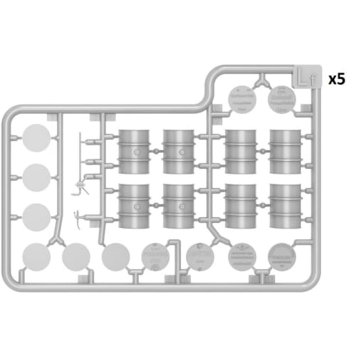 Miniart 1/48 Scale German 200L Fuel Drum Plastic Model MA49002