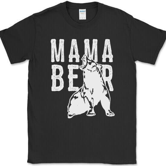 

Mama Bear T-Shirt Funny Mothers Day Mom Parenting Humor Gift Tee 2XL