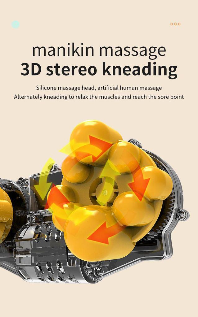 Dual-Use Electric Neck, Shoulder, and Back Massager Pillow for Home and Car