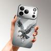 Light Luxury Crystal Eagle Pattern Glass Electroplated Mobile Phone Case  Suitable for iPhone16 16Pro 16ProMax 16Plus