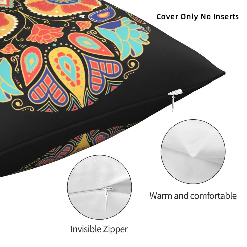 Sugar Skull Candy Pillowcase Double-sided Printing Cushion Cover Decoration Throw Pillow Case Cover Home Square