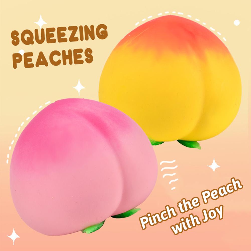 Weiche Squishies Pfirsiche Fruchtserie Cremeduft Super Langsam Aufgehend Stressabbau Quetschspielzeug Party Weihnachten Geschenk für Kinder