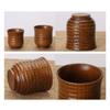 Natural Solid Wood Tea Cup Handcrafted Wooden Tea Cups for Tea Lovers Vintage Drinking Cup for Coffee Wine Natural Wood