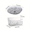 8Pc Luxurious Creative Iceberg Pattern Fruit Tray Hotel Style Bone Spitting Dish Dining Table Popular Small Transparent Tray Set