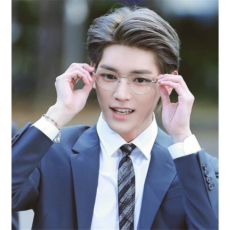 Handmade CHAR trendy and versatile glasses frame, ultra-light pure titanium retro round frame with anti-blue light myopia frame for men and women
