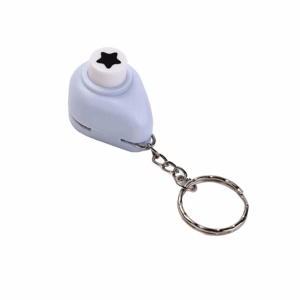 Mini Stamp Cutter with Keychain Embossing Machine DIY Tools Stamp Hole Puncher Card Making