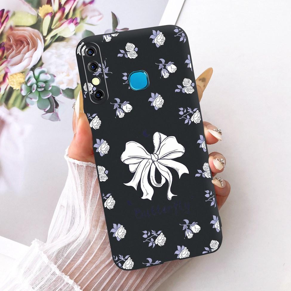 Phone Case For Infinix Hot 8 Cover Cute Cat Luxury Fashion Funny Painted Casing For Infinix X650C X650B X650D