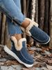 2025 new winter foreign trade women's cotton shoes large size plush thickened burr warm flat cotton shoes
