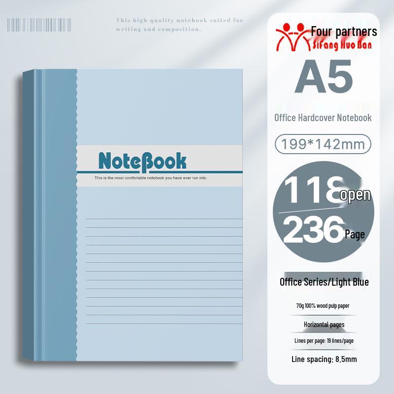 32k Hardcover Business & Student Notebook - Thick, Simple Diary Book