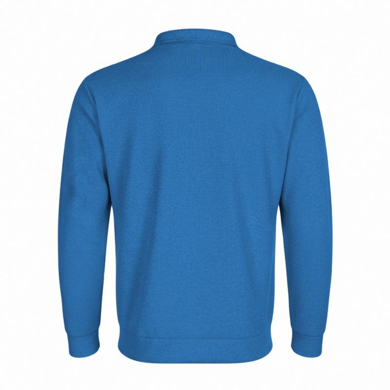 Men Solid Color Turn Down Collar Zipper Pocket Slim Fit Casual Jacket