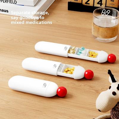 New Sealed Medicine Box, Portable and Simple Mini Medicine Packaging Box, Three Trips A Day, Small Size of Portable Pill Box