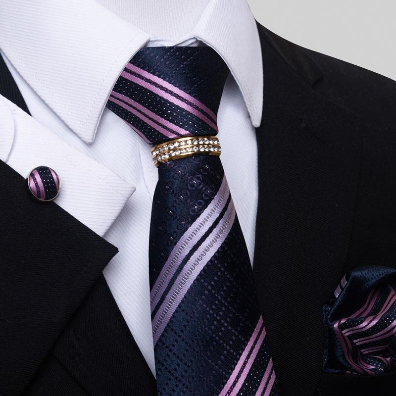Direct Supply New Plaid Striped Flower Multicolor Men'S Tie Set