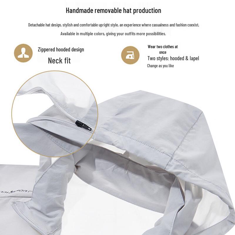 JEEP SPIRIT Men's Ice Silk UV Protection Outdoor Sun Jacket