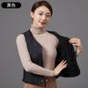 Women V Neck Sleeveless Fitted Padded Vest Winter Warm Elegant Casual