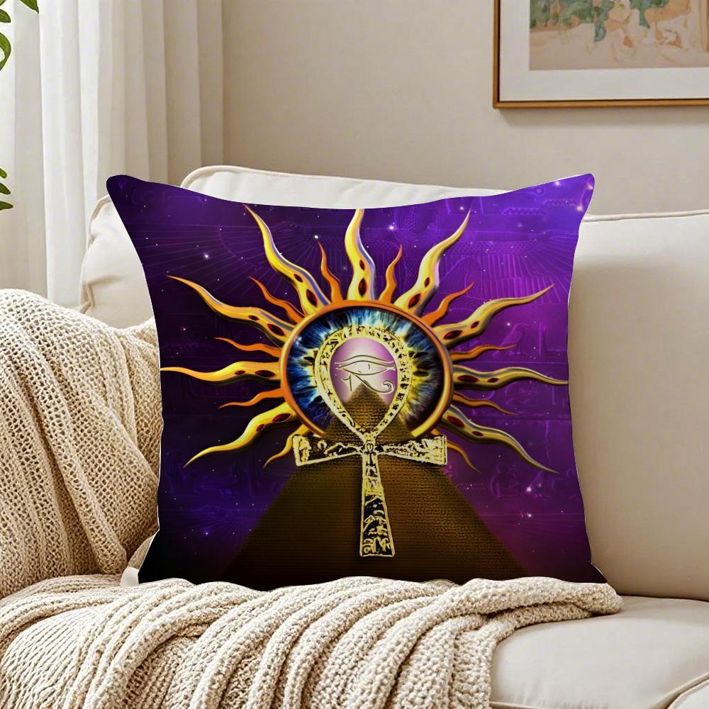 Antikes heiliges ägyptisches Symbol AAnkh Kissenbezug Staubmilbenfrei Wohnzimmer Sofa Dekor Kissen Zimmer