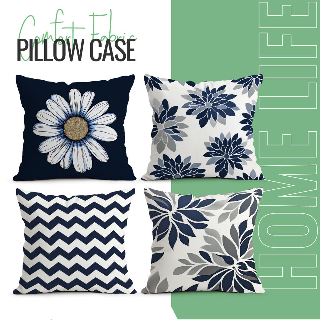 Modern Geometric Flowers Pillowcase Printed Polyester 40/45/50Cm Throw Pillowcover Decorative Sofa Cushion Pillowslip Home Decor