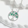 Color Zirconium Law Necklace Women'S Religious Belief Hollow Nature Tree Of Life Necklace Premium Durable Quality
