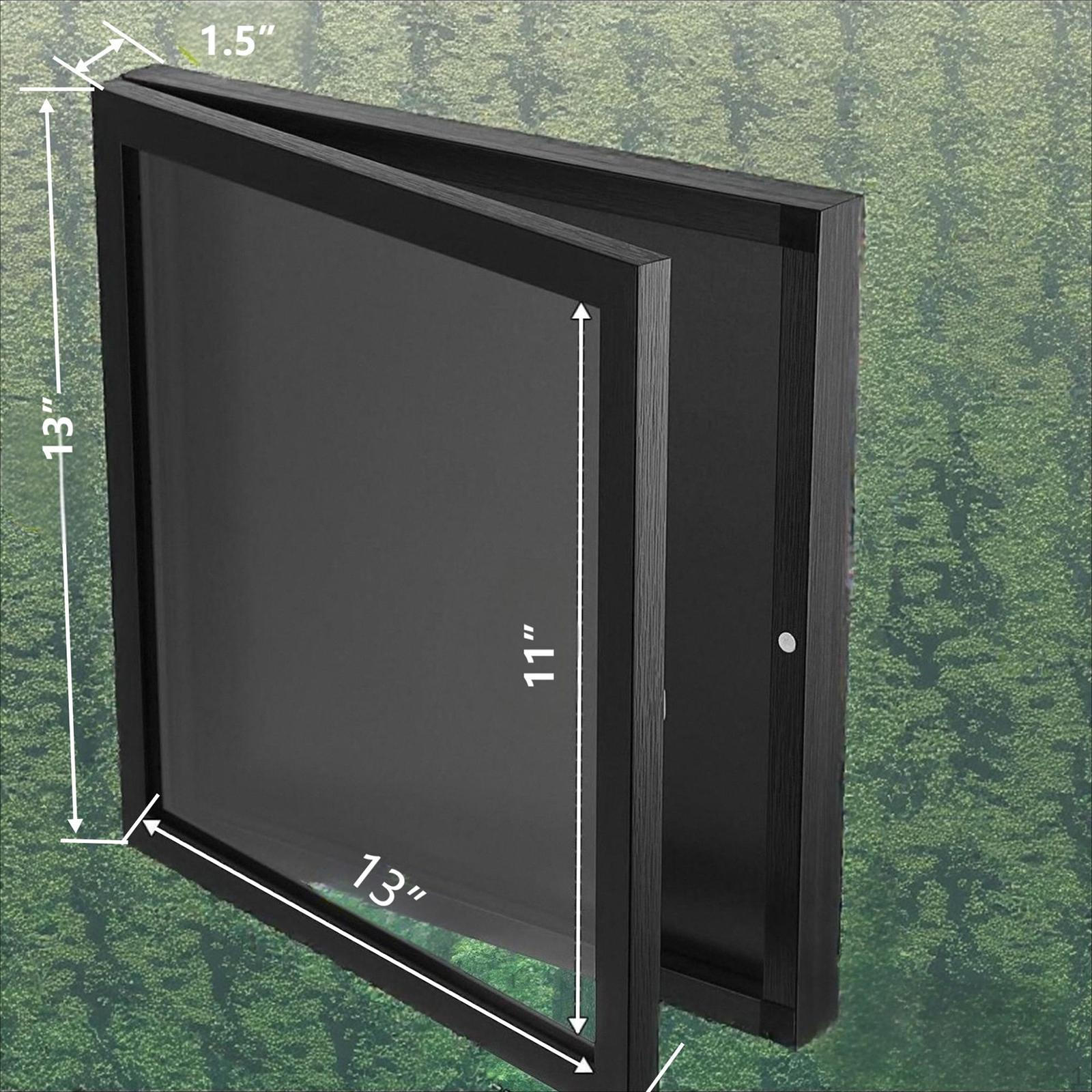 

Jersey Display Frame Case Protection, Gifts for Men, with Clear Cover Sports Shadow Box 13x13inch