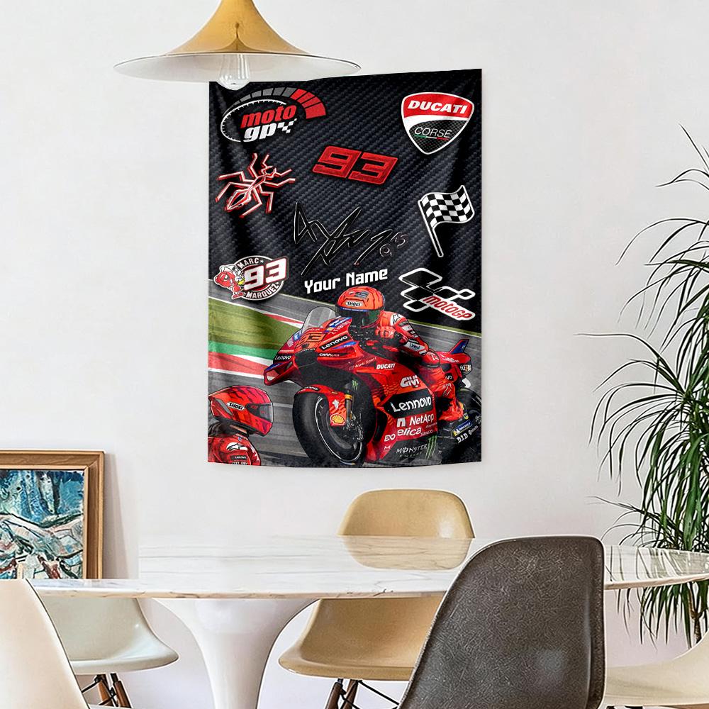 Jorge Lorenzo Custom Your Name Wall Decor Tapestry Art For Pet Memorial Birthdaywedding Party Backdrop Family Gift