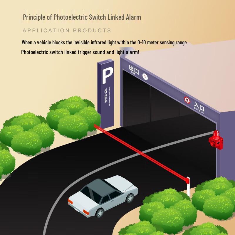 E3K-100 Photoelectric Sensor Alarm Switch