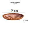 Handmade Retro Round Bamboo Basket: Multi-Purpose Storage, Winnowing Sieve, and Fruit Plate