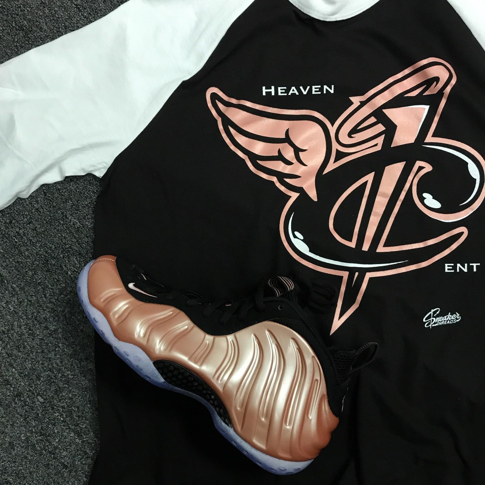 Raglan Shirt Match Foamposite Elemental Rose Foams - Heaven Cent Tee XXL