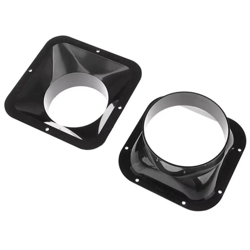 Household Accessories ABS Wall Flange Connector Black Ventilation Pipe Joint Air Ducting Connection Kitchen