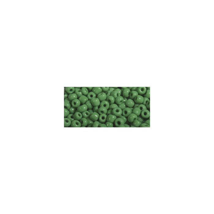 Seed Beads, 2.6 Mm Ø, Opaque, Green, 17 G Box