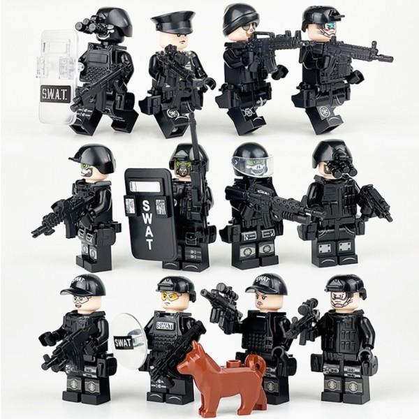 Yogo Block Mini Figures Military series Lego Compatible SWAT Special Mobile Team