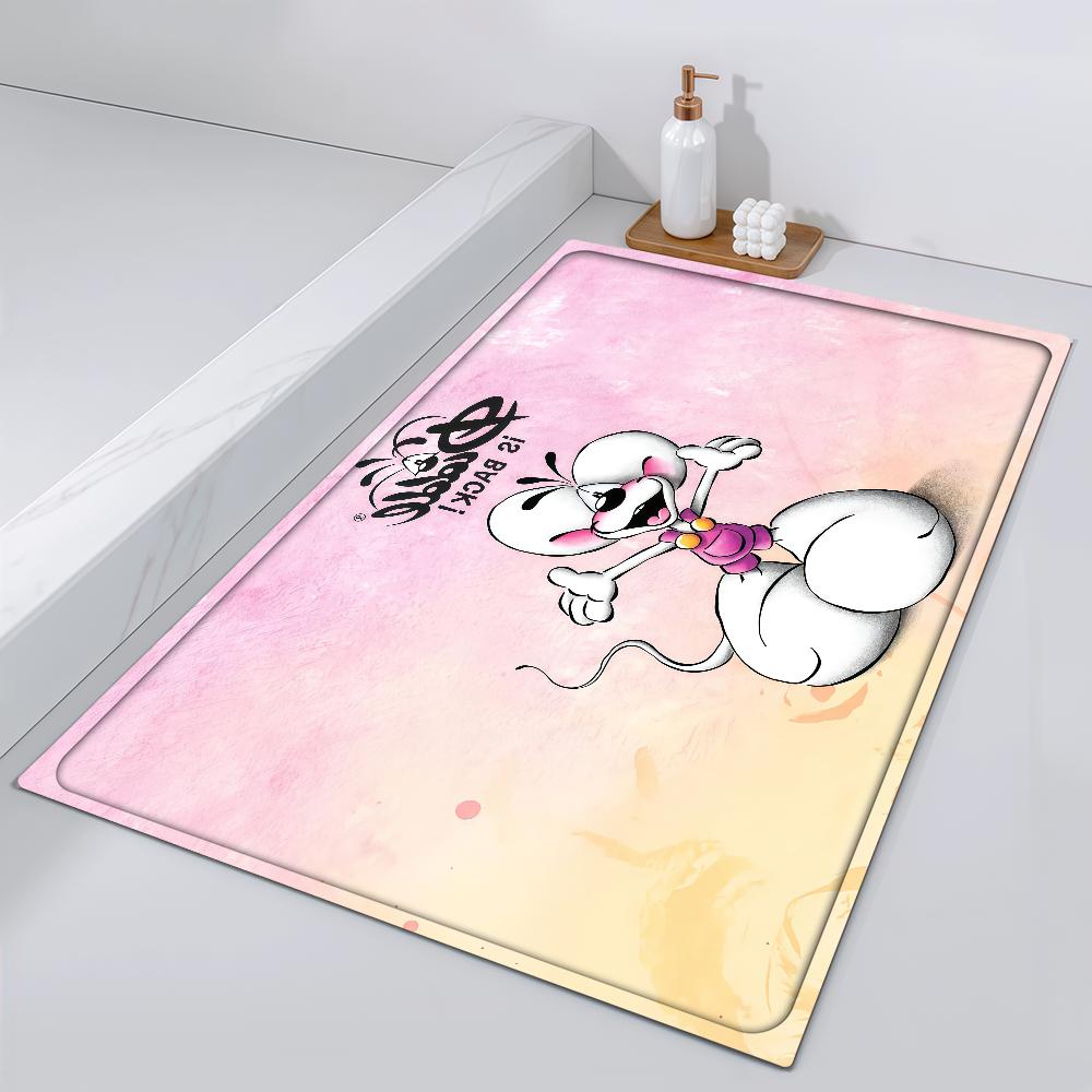 

D-Diddl Door Mat Cute Bedside Entrance Bath Floor Decoration Corridor Pink Door Mat Carpet Kawaii Living Room Balcony 40cm x 60cm
