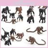 Adorable Pvc Mini Monkey Squirrel Gorilla Model Cute Collectible Figurine Perfect For Kids And Adults