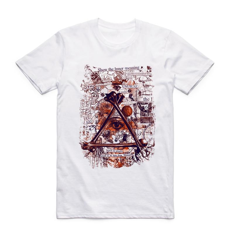 

2019 New Fashion Men Print Don t Trust Anyone Illuminati All Seeing Eyes T-shirt Short Sleeve O-Neck Summer Cool Top Tee T Shirt 4XL
