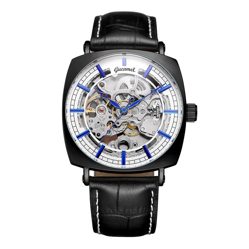 Top Brand New European and American Style Fashion Men's Watch Automatic Mechanical Men's Watch Casual Full Hollow Fashion Watch