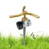 Lawn Sprinklers For Yard 3-Arms Long-Distance Brass Sprayer 360 Degree Rotating Weather-Resistant Sprinkler For Lawn Garden Farm
