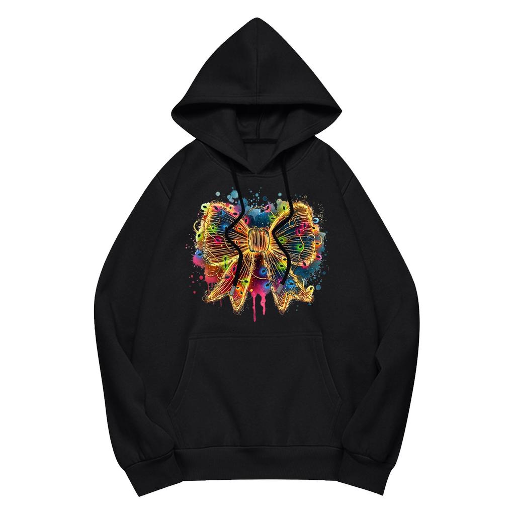 Women's Long Sleeve   Oversized Drop Shoulder Sleeves Women's Hooded Plush Sweatshirt