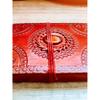 Semi Precious Stone Embossed Leather Bound Notebook, Stoned Leather Journal, Unlined Leather Notebook Handmade Diary Medium Size 5 by 7
